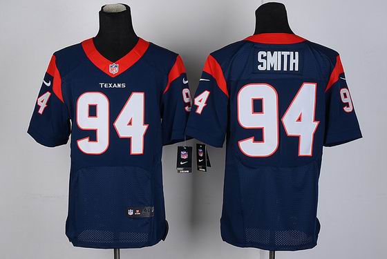 Nike NFL Houston Texans 94 antonio smith blue elite Jersey