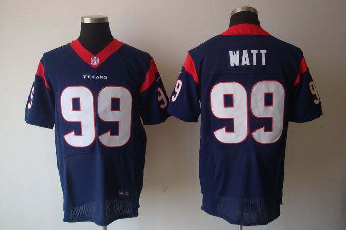 Nike NFL Houston Texans 99 Watt blue Elite Jersey