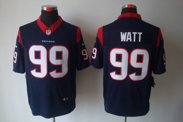 Nike NFL Houston Texans 99 Watt blue Limited Jersey