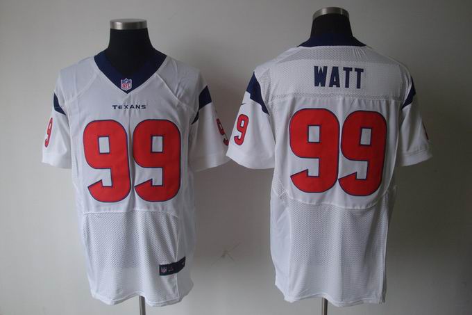 Nike NFL Houston Texans 99 Watt white Elite Jersey