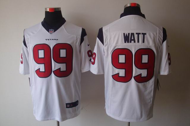 Nike NFL Houston Texans 99 Watt white game jersey