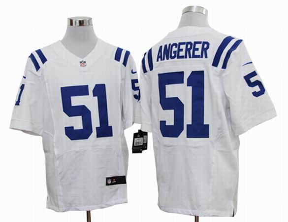 Nike NFL Indianapolis Colts 51 Angerer white Elite Jersey