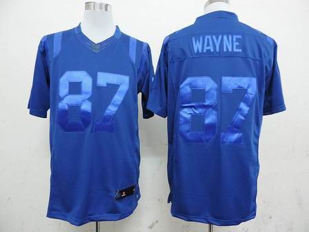 Nike NFL Indianapolis Colts 87# Wayne blue drenched jersey