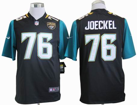 Nike NFL Jacksonville Jaguars 76 Luke Joeckel Game Team Color Jersey