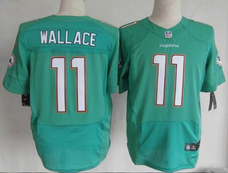 Nike NFL Miami Dolphins 11# mike wallace green elite Jersey
