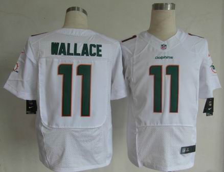 Nike NFL Miami Dolphins 11# mike wallace white elite Jersey