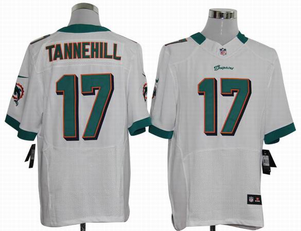 Nike NFL Miami Dolphins 17 Tannehill white Elite Jerseys
