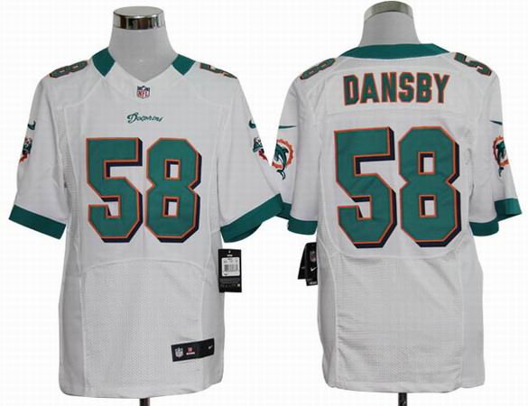 Nike NFL Miami Dolphins 58 Dansby white Elite Jerseys