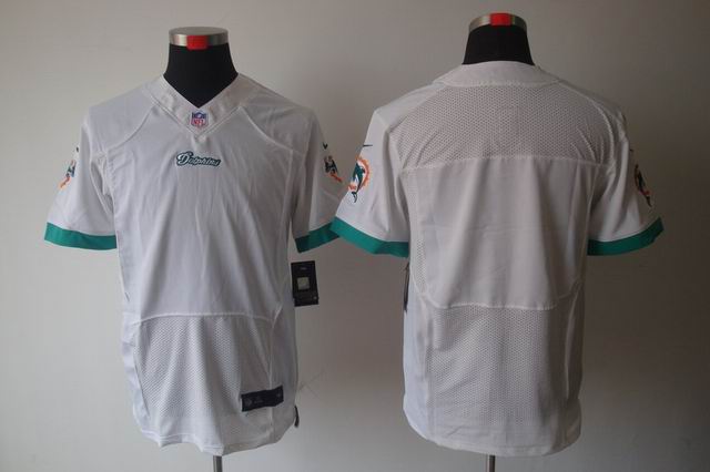 Nike NFL Miami Dolphins blank white Elite Jerseys