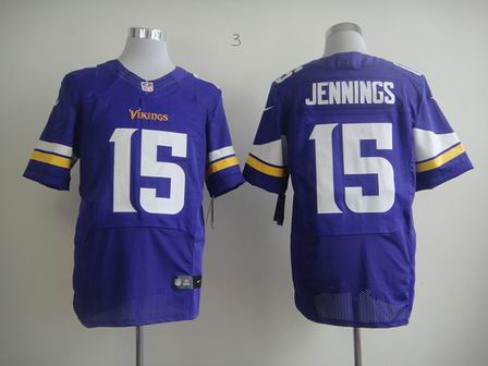 Nike NFL Minnesota Vikings #15 Gerg Jennings purple Elite jersey