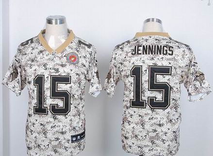 Nike NFL Minnesota Vikings 15# Jenning Camo elite jersey