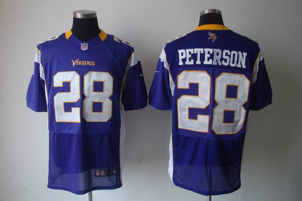 Nike NFL Minnesota Vikings 28 Peterson purple Elite Jersey