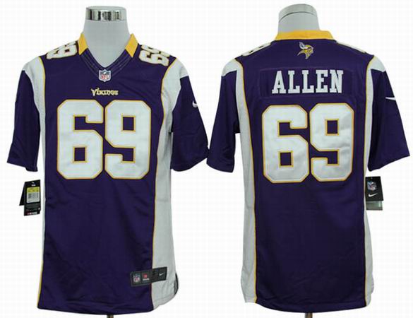 Nike NFL Minnesota Vikings 69 Allen Thanksgiving purple Limited Jersey