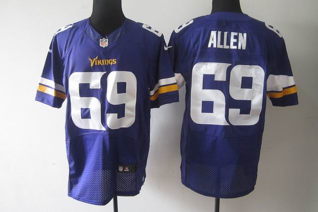 Nike NFL Minnesota Vikings 69 Allen purple Elite Jersey
