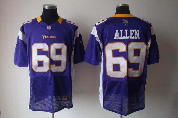 Nike NFL Minnesota Vikings 69 Allen purple Elite Jersey