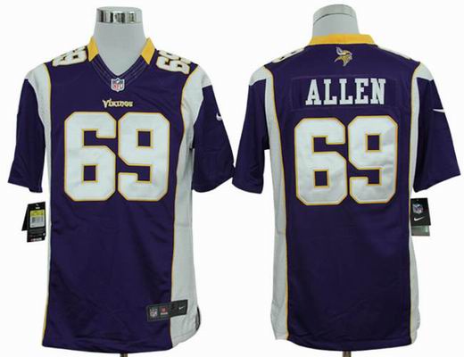 Nike NFL Minnesota Vikings 69 Allen purple Limited Jersey