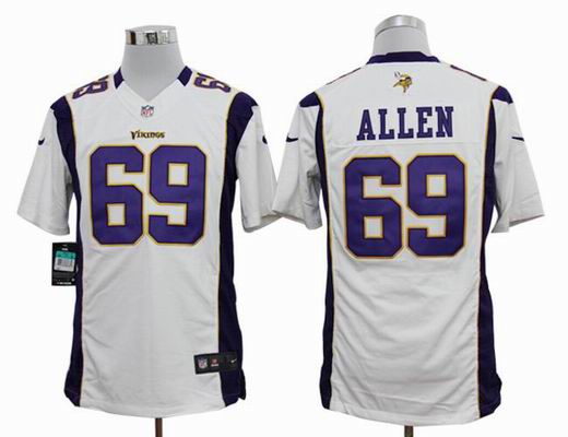 Nike NFL Minnesota Vikings 69 Allen white Limited Jersey