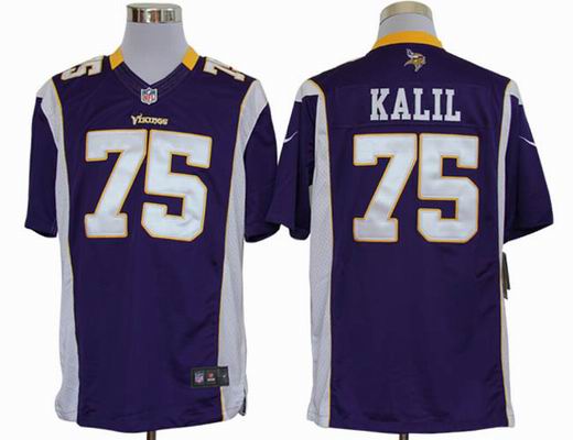 Nike NFL Minnesota Vikings 75 Kalil purple Limited Jersey