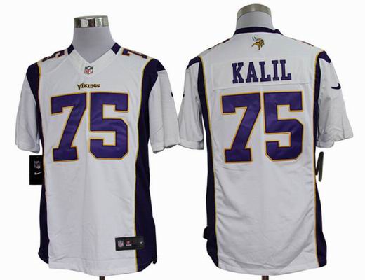 Nike NFL Minnesota Vikings 75 Kalil white Limited Jersey