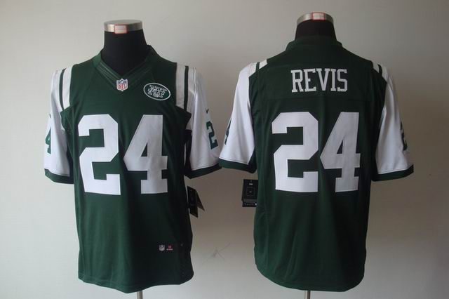 Nike NFL New York Jets #24 Darrelle Revis green Limited Jersey