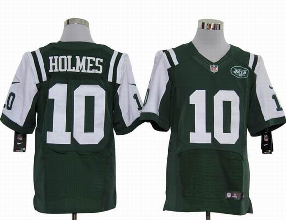 Nike NFL New York Jets 10 Holmes green Elite Jersey