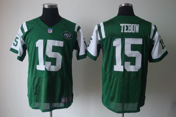 Nike NFL New York Jets #15 Tim Tebow green Elite Jersey