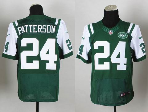 Nike NFL New York Jets 24 Patterson green elite jersey