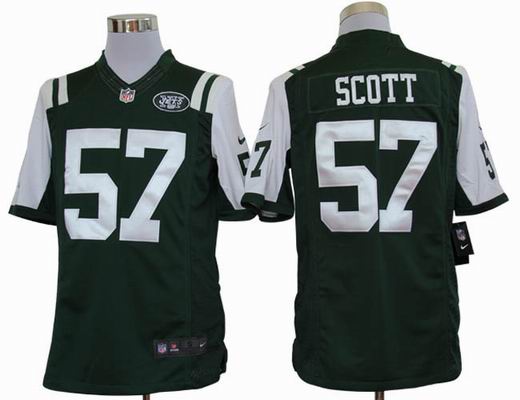 Nike NFL New York Jets 57 Scott green Limited Jersey