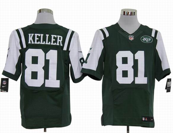 Nike NFL New York Jets 81 Keller green Elite Jersey