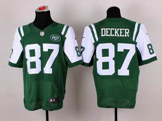 Nike NFL New York Jets 87 Decker green elite jersey