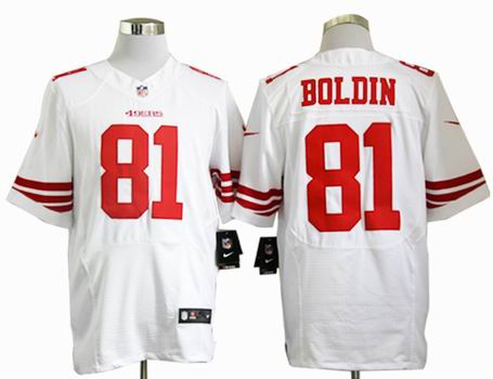 Nike NFL San Francisco 49ers 81 Anquan Boldin Elite white Jersey