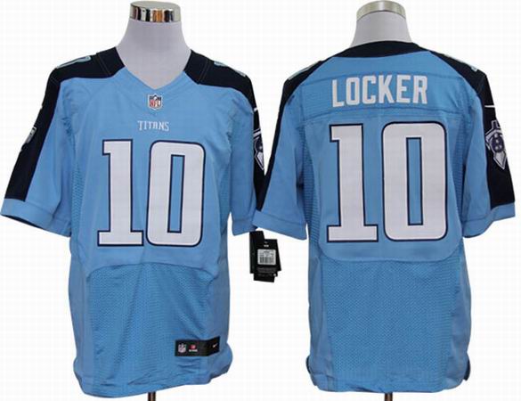 Nike NFL Tennessee Titans 10 Locker light blue elite jersey