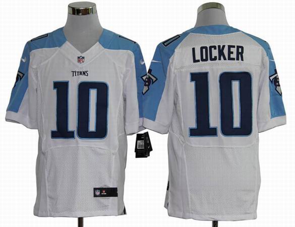 Nike NFL Tennessee Titans 10 Locker white elite jersey