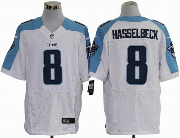 Nike NFL Tennessee Titans 8 Hasselbeck white elite jersey
