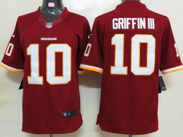 Nike NFL Washington Red Skins 10 Griffin III Red Limited Jerseys