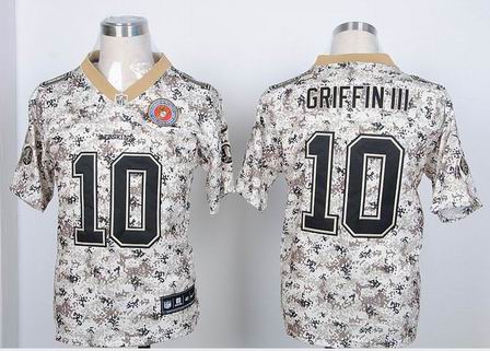 Nike NFL Washington Redskins 10# Griffin III Camo elite jersey