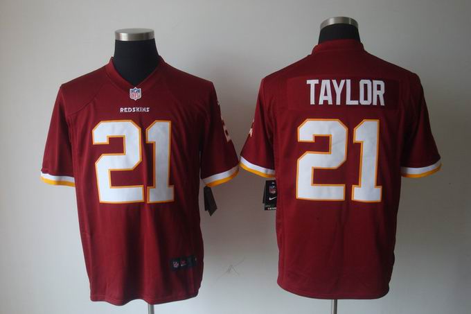 Nike NFL Washington Redskins 21 Taylor red Game Jersey