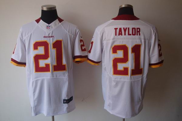 Nike NFL Washington Redskins 21 Taylor white Elite Jersey