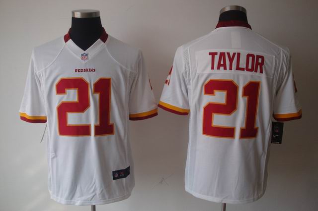 Nike NFL Washington Redskins 21 Taylor white game Jersey