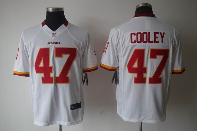 Nike NFL Washington Redskins 47 Cooley white Elite Jersey
