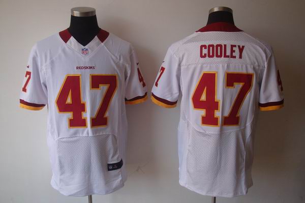 Nike NFL Washington Redskins 47 Cooley white Elite Jersey