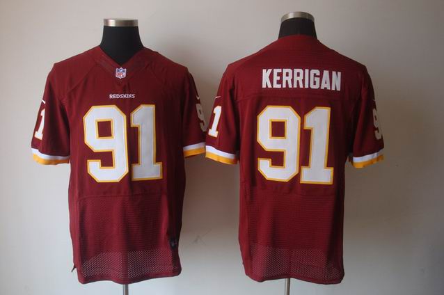 Nike NFL Washington Redskins 91 Kerrigan red Elite Jersey