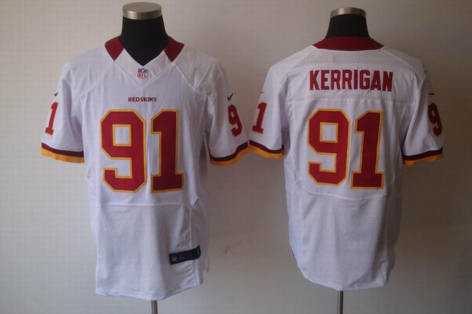 Nike NFL Washington Redskins 91 Kerrigan white Elite jersey