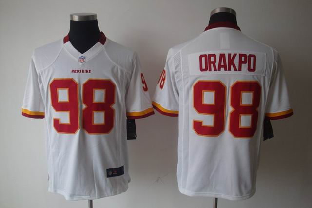 Nike NFL Washington Redskins 98 Orakpo white game Jersey