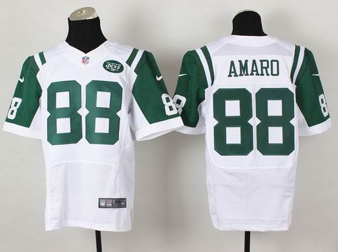 Nike NFL new york jets 88 Amaro white elite jersey