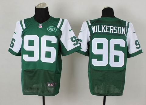 Nike NFL new york jets 96 Wilkerson green elite jersey