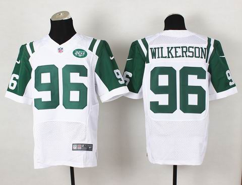 Nike NFL new york jets 96 Wilkerson white elite jersey