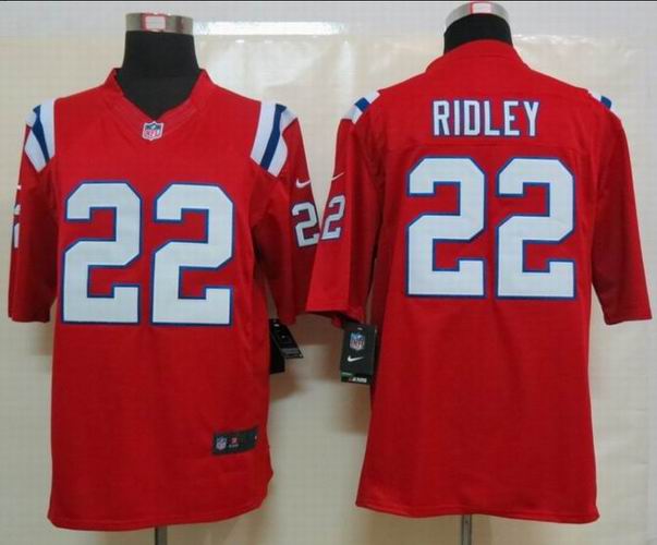 Nike New England Patriots 22 Ridley Red Limited Jersey