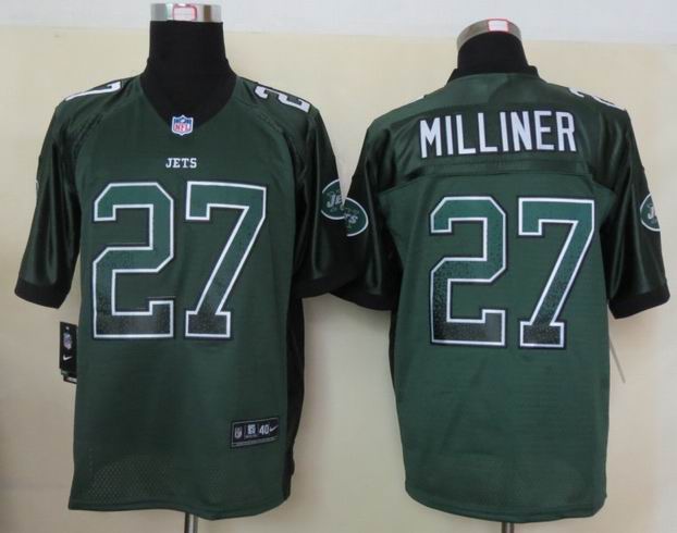 Nike New York Jets 27 Milliner Drift Fashion Green Elite Jerseys