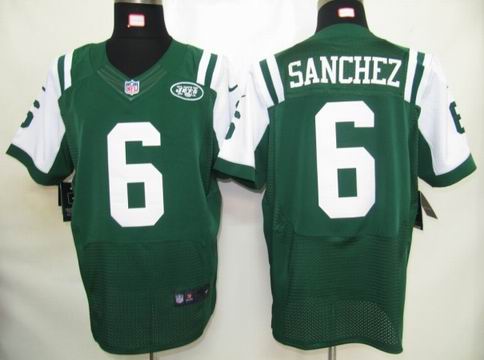 Nike New York Jets 6 Sanchez Elite Jerseys